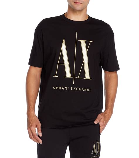 playera armani exchange negra|a x armani.